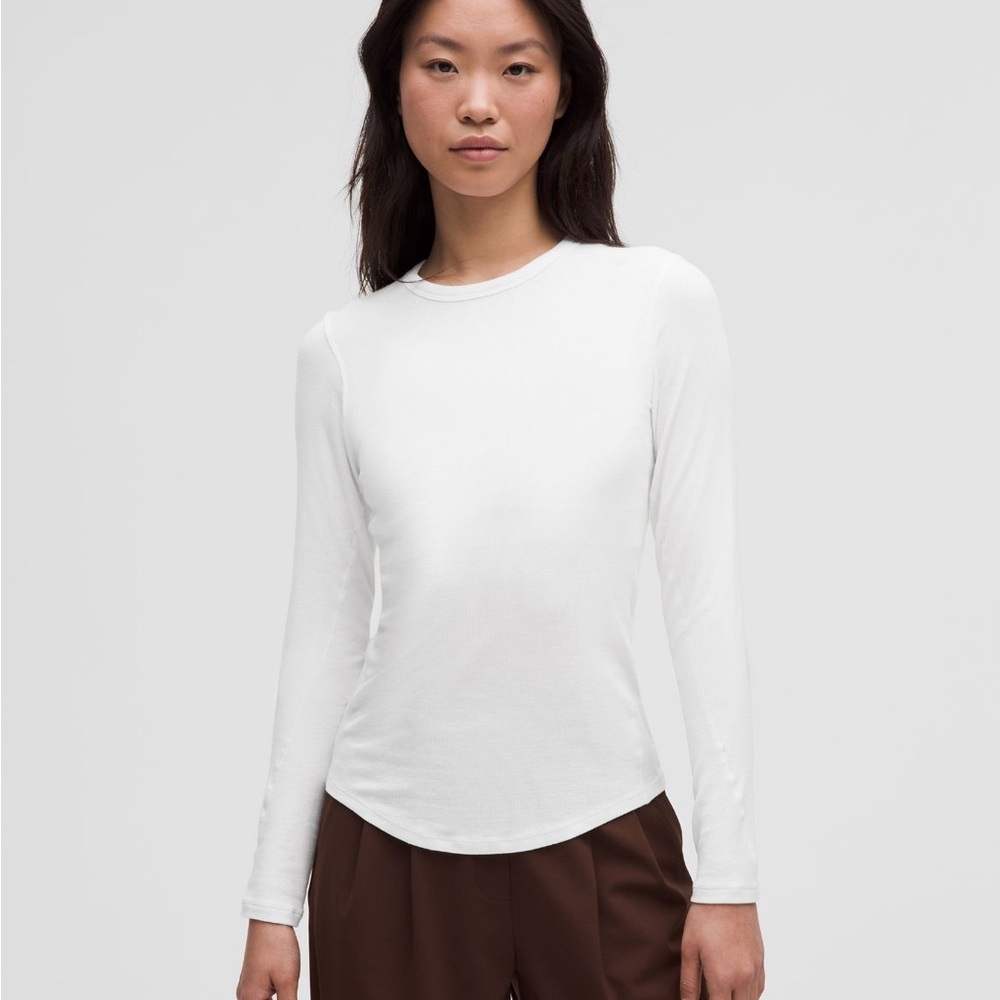 Lululemon Hold Tight Shirt White SIZE 8